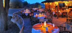 Satao Camp - Outdoor dining