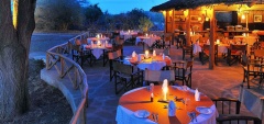 Satao Camp - Outdoor dining