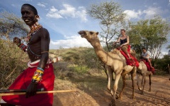 Camel Riding in Kenya